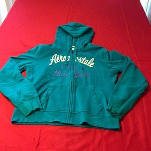 XL blue zip up jacket Aeropostale